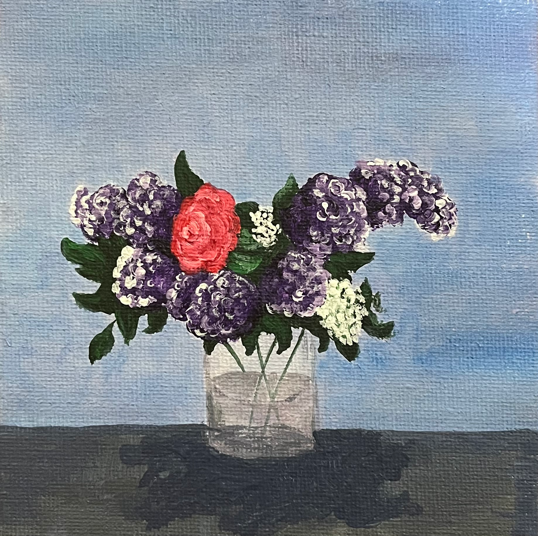 Painting of flowers.